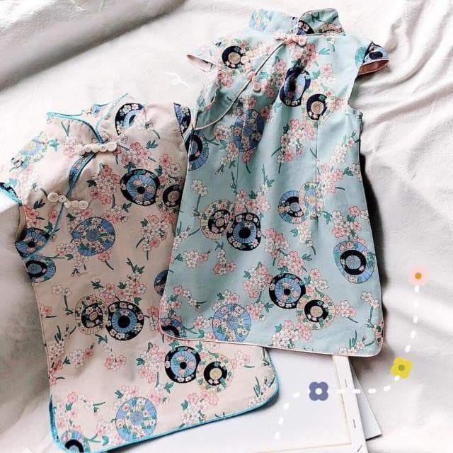 【Arbea】女童漢服連衣裙夏季新款古風仙女旗袍裙中童兒童幼童小童唐裝 C213