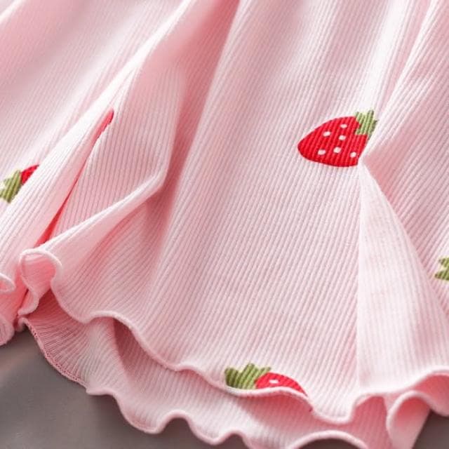 【Arbea】女童家居服睡衣兩件套裝小童兒童短袖夏天薄款夏季空調服 C140