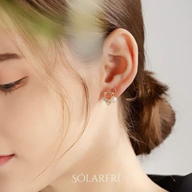 【SOLARFRi】銀針耳環｜優選親膚材質配戴舒適 附品牌禮盒包裝 閨蜜生日情人節女友母親老婆聖誕禮物