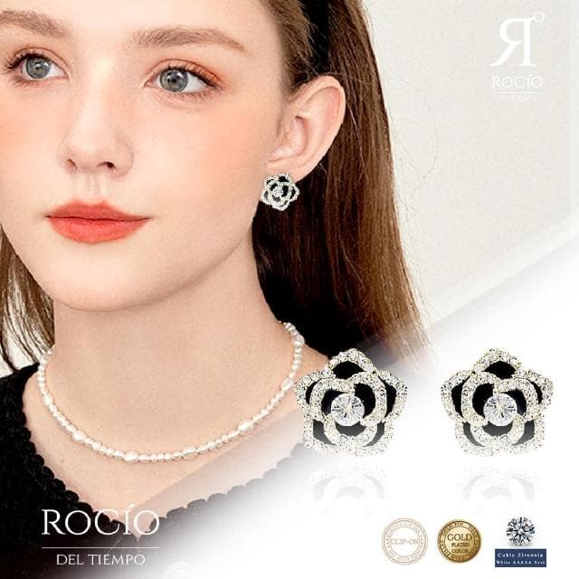 【ROCiO】ROCiO品牌輕奢經典耳環｜無耳洞耳夾款 閨蜜生日情人節女友母親老婆聖誕禮物