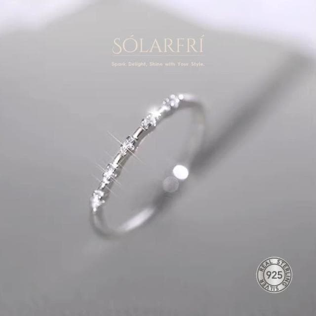 【SOLARFRi】輕奢閃耀戒指｜可調整戒圍大小 附品牌禮盒包裝 閨蜜生日情人節女友老婆母親聖誕禮物