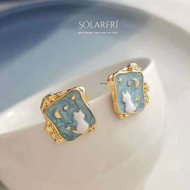 【SOLARFRi】銀針耳環｜優選親膚材質配戴舒適 附品牌禮盒包裝 閨蜜生日情人節女友母親老婆聖誕禮物