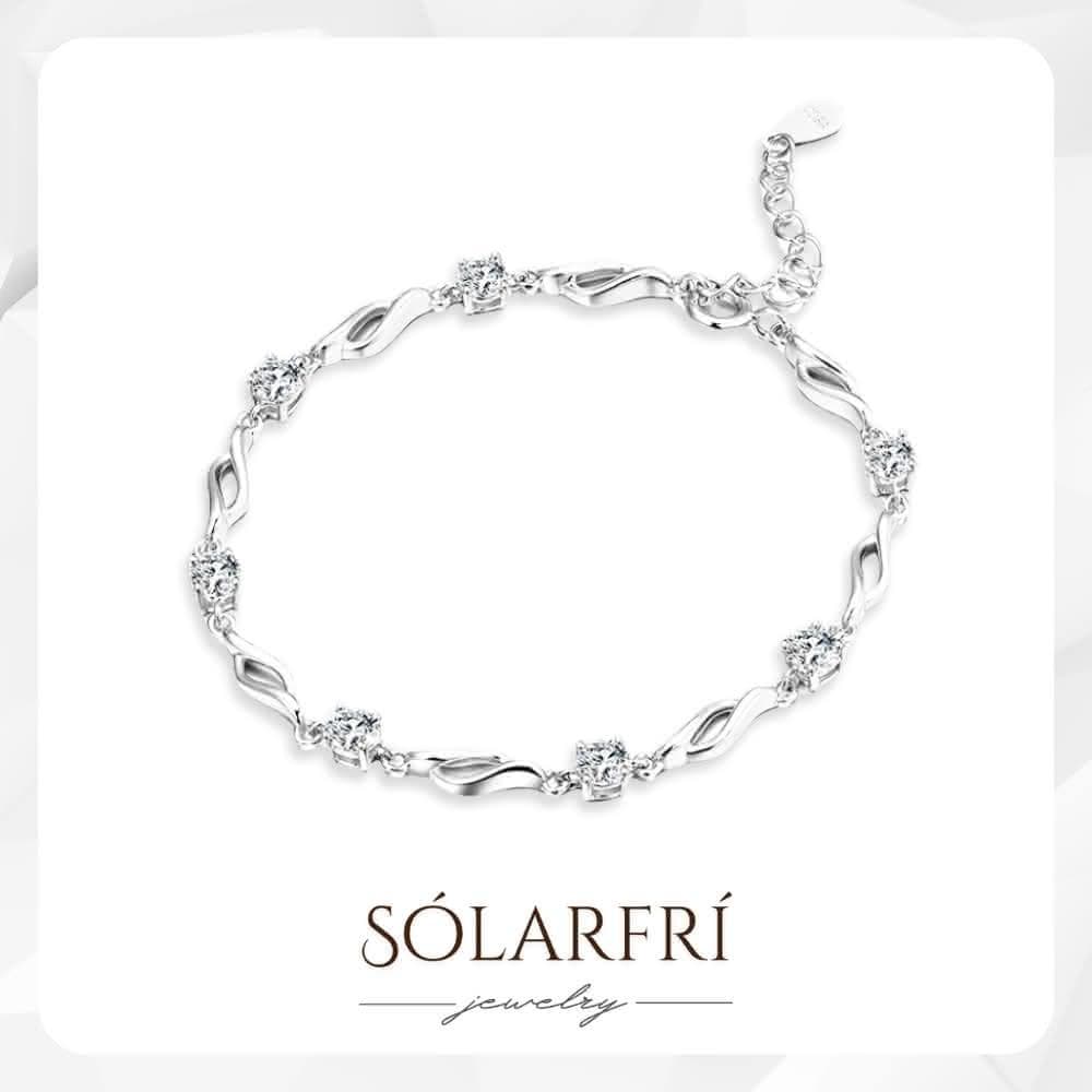【SOLARFRi】輕奢晶耀手鏈｜可調整項鏈大小 附 附品牌禮盒包裝  閨蜜生日情人節女友母親老婆聖誕禮物