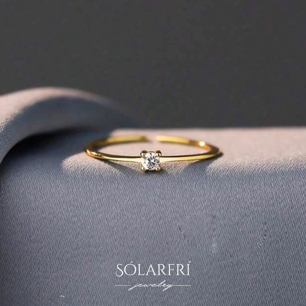 【SOLARFRi】輕奢閃耀戒指｜可調整戒圍大小 附品牌禮盒包裝 閨蜜生日情人節女友老婆母親聖誕禮物