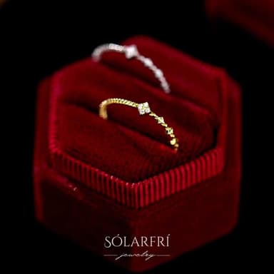 【SOLARFRi】輕奢閃耀戒指｜可調整戒圍大小 附品牌禮盒包裝 閨蜜生日情人節女友老婆母親聖誕禮物