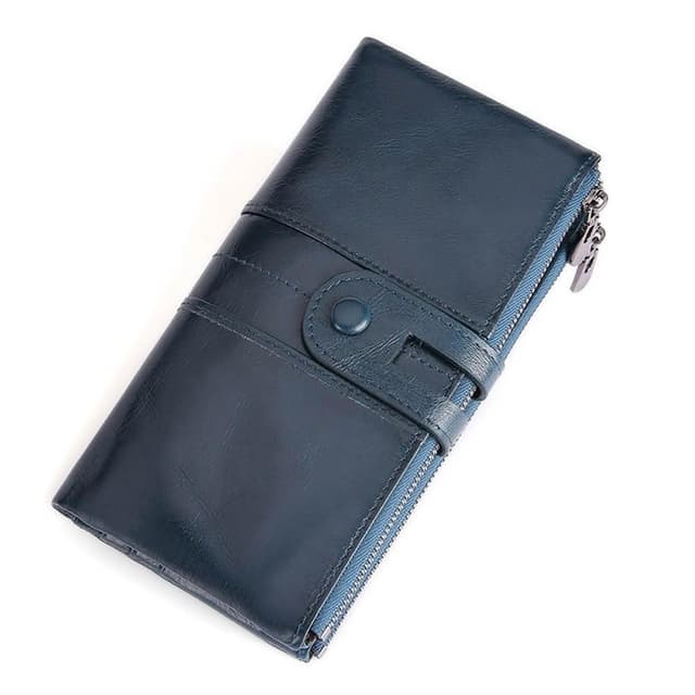 【LEEHER】長夾/牛皮長夾/手機錢包/真皮女士錢包/女皮夾/女用錢包/皮包/牛皮包/拉鍊長夾/黑色長夾