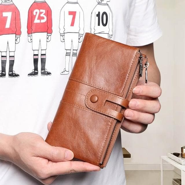 【LEEHER】長夾/牛皮長夾/手機錢包/真皮女士錢包/女皮夾/女用錢包/皮包/牛皮包/拉鍊長夾/黑色長夾