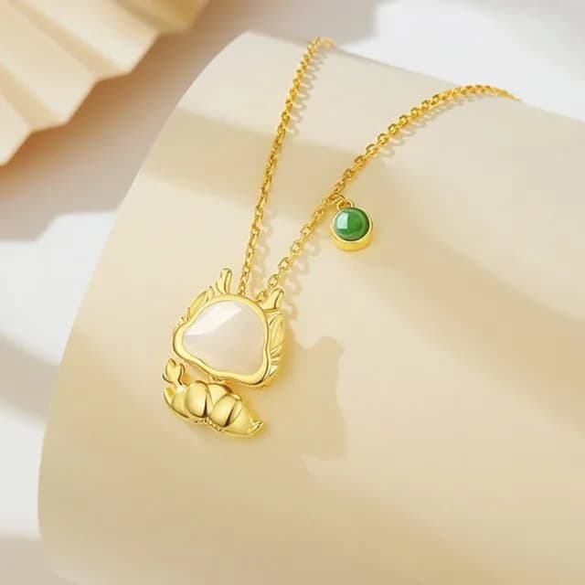 【LEEHER】女飾品/項鍊/純銀項鍊/金項鍊/生肖項鍊/和田玉項鍊/兒童項鍊/招財項鍊/保平安/生肖龍年/禮物