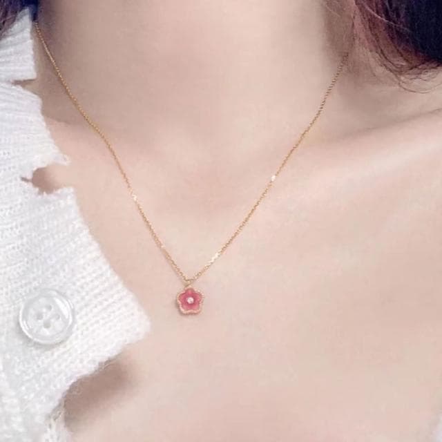 【LEEHER】女生/項鍊/純銀項鍊/新娘飾品/小飾品/水晶項鍊/幸運草項鍊/寶石項鍊/925純銀項鍊/小禮物/交換禮物