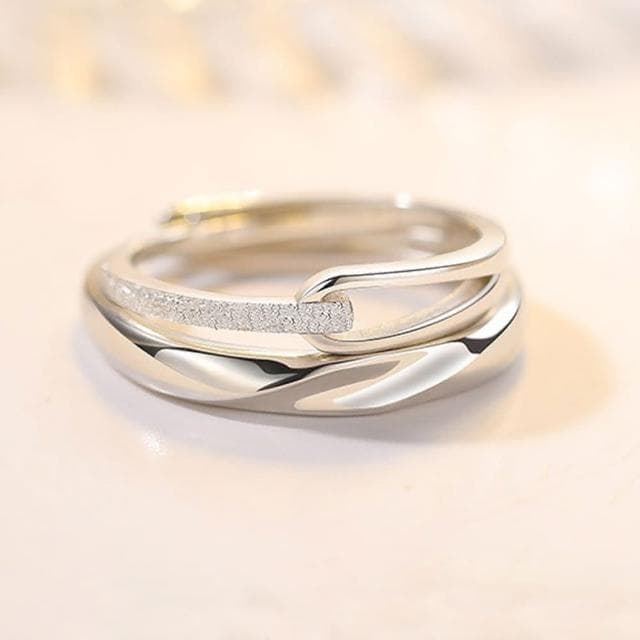 【LEEHER】結婚對戒/生日禮物/銀戒/可調節戒指/情侶戒指/求婚戒指/純銀戒指/鋯石戒指/男女對戒