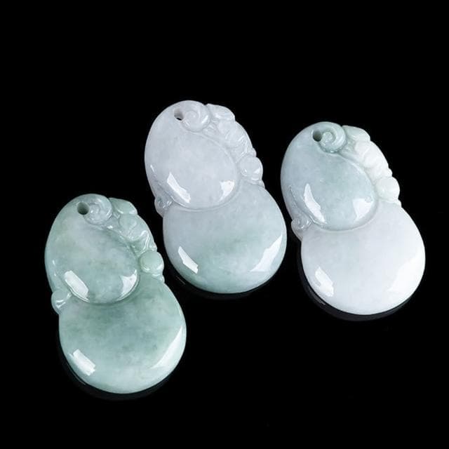 【LEEHER】葫蘆項鍊/翡翠項鍊/玉石項鍊/招財納福/玉葫蘆/護身符/本命年/禮物/吊墜/玉墜/玉項鍊/保平安