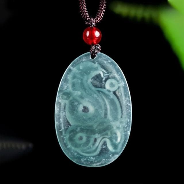 【LEEHER】蛇項鍊/毛衣鍊/冰種玉/翡翠吊墜/玉項鍊/玉石/玉佩/吊墜/玉墜/本命年/招財納福/保平安/禮物/十二生肖