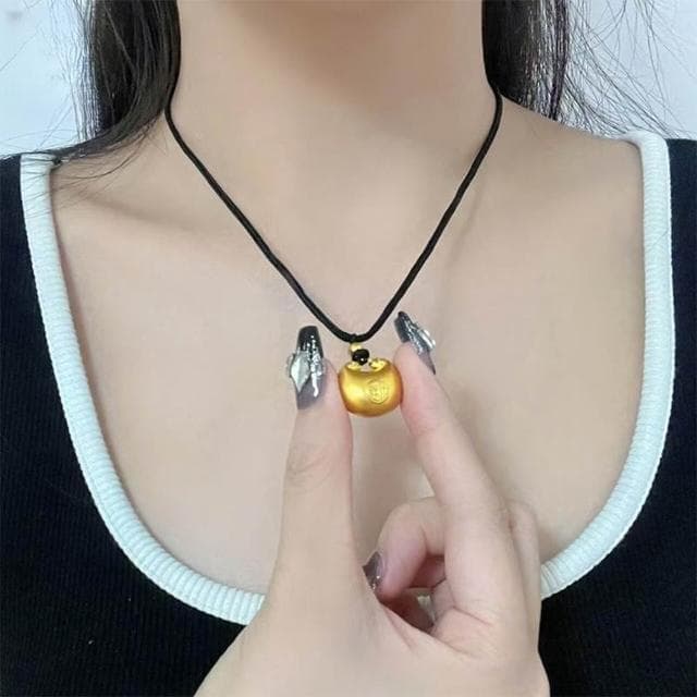 【LEEHER】兒童項鍊/寶寶/嬰兒/平安鎖/項鍊/小胖福項鍊/保安納福/福字項鍊/飾品/沙金項鍊/吊墜/長命鎖/掛墜/周歲送禮/
