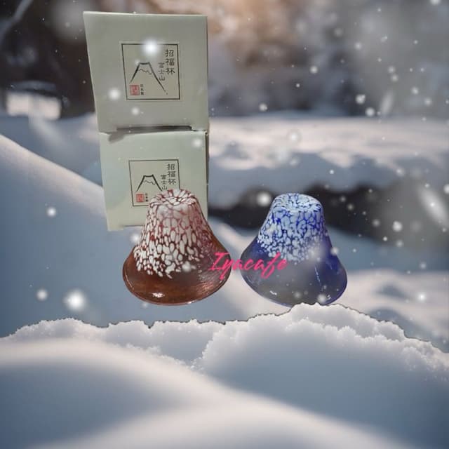 【愛鴨咖啡】富士山招福冷酒杯 年節送禮 日本富士山酒杯 交換禮物 過年送禮