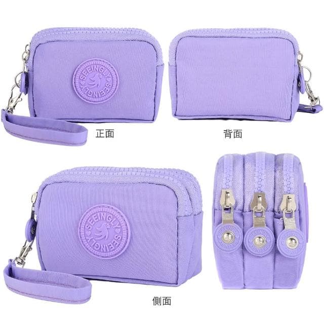 樂適多大地色系三層零錢包 MO8823(隨手包 零錢包 信用卡包 多層零錢包)