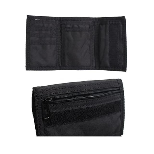 【NIKE 耐吉】錢包 零錢包 卡夾 錢包運動 防水 防潑水 三摺 尼龍  魔鬼氈  AC2353-001