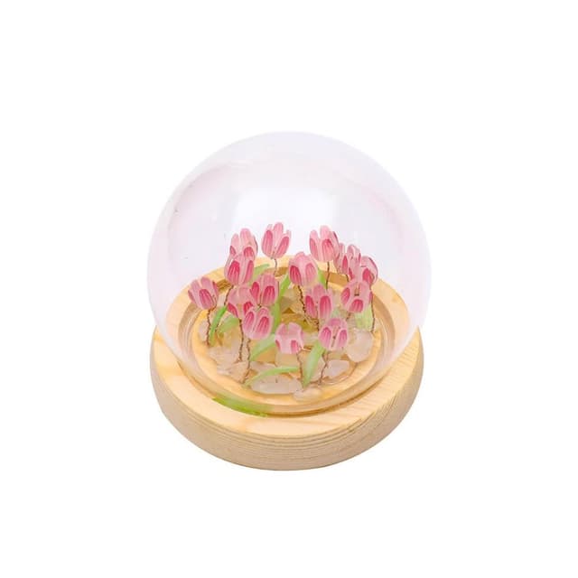 DIY鬱金香小夜燈 母親節禮物 創意禮物 創意夜燈 床頭燈 氛圍燈 床頭小擺件 床頭裝飾 睡眠燈 臥室裝飾