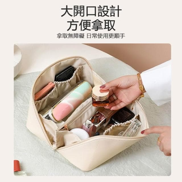 枕頭化妝包 風琴化妝包 旅行包 大容量化妝包 手提化妝包 洗漱包 收納包 枕頭包 保養品收納包 旅行化妝包
