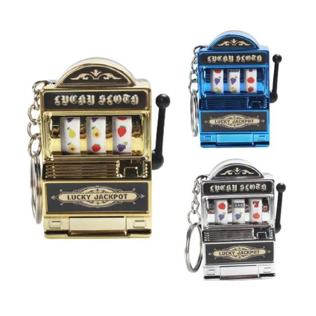 迷你拉霸機 拉霸機鑰匙圈 拉霸 吊飾 吃角子老虎 老虎水果機 交換禮物 聖誕 生日 贈品 獎品 舒壓 解壓