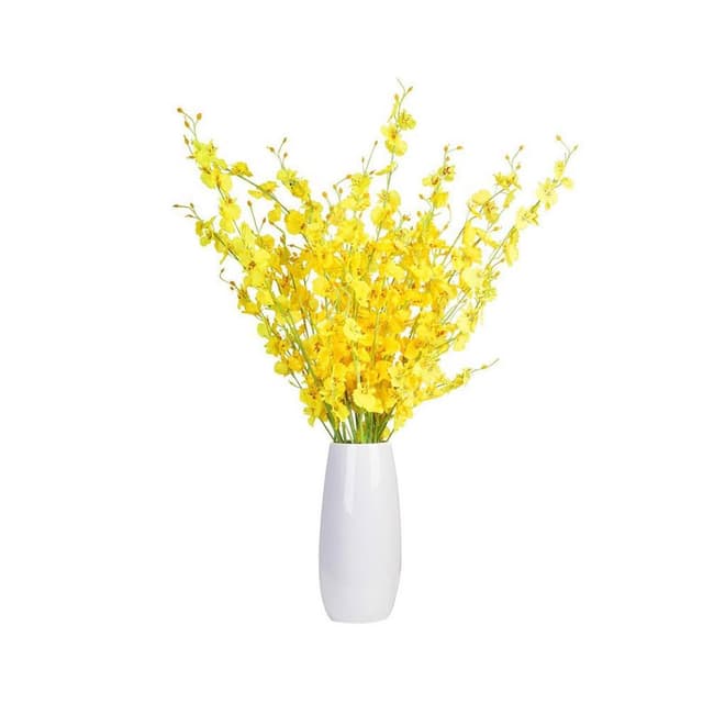 仿真花 文心蘭 跳舞蘭 蘭花 仿真植物 假花 人造花 攝影道具 居家裝飾 擺件 擺飾 花瓶 花盆 婚禮佈置
