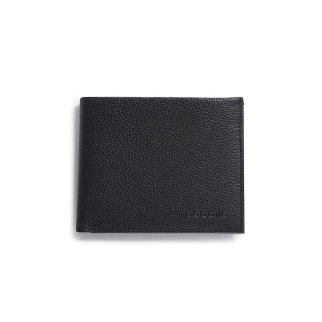 【Crocodile】鱷魚皮件 男生短夾 錢包 7卡拉鍊 雙鈔 Rocky系列 0103-09905-黑藍兩色皮夾送禮推薦