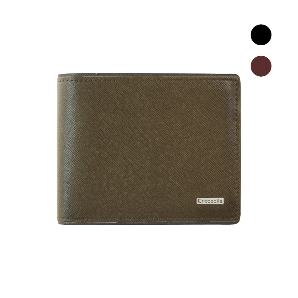 【Crocodile】鱷魚皮件 真皮短夾 錢包推薦 9卡 1窗 拉鍊零錢袋 Wind系列-0103-5905男生錢包 送禮推薦