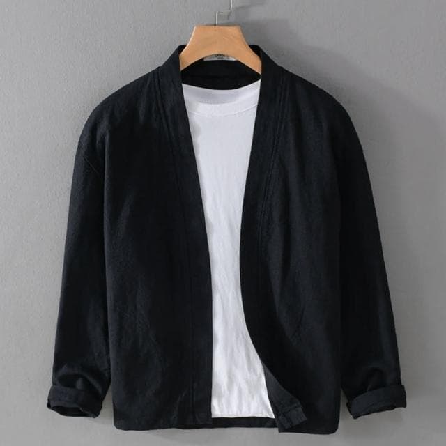 【巴黎精品】父親節禮物 現貨+預購 棉麻外套休閒夾克復古漢服舒適透氣男外套3色a1bv24