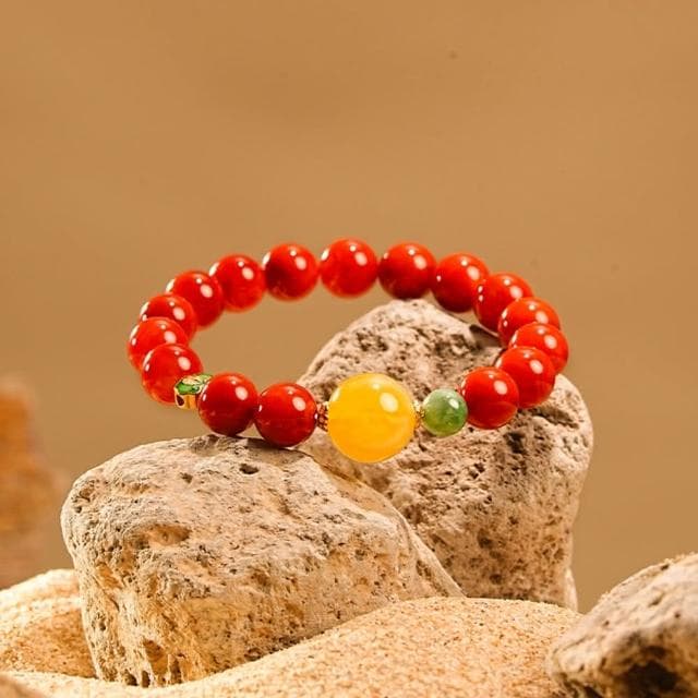 【巴黎精品】情人節禮物 現貨+預購 南紅手鍊玉石手串手珠平安擋煞防小人轉運淨化招財開運-10mm蜜蠟翡翠如意女飾品a1ha22