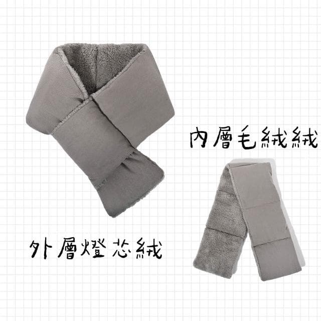【ZOII 佐壹】日系燈芯絨加絨交叉圍巾 燈芯絨圍巾 禦寒 保暖 賞雪 秋冬保暖圍巾 圍巾 脖圍 披巾 #322054
