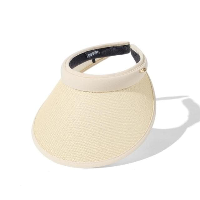 【米蘭精品】現貨+預購 空頂帽防曬帽草編鴨舌帽寬簷女帽子母親節禮物2色74cp8