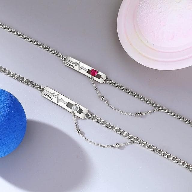 【米蘭精品】現貨+預購 925純銀手鍊情侶對鍊-心型鋯鑽可調節生日情人節聖誕節交換禮物男女飾品74dv30
