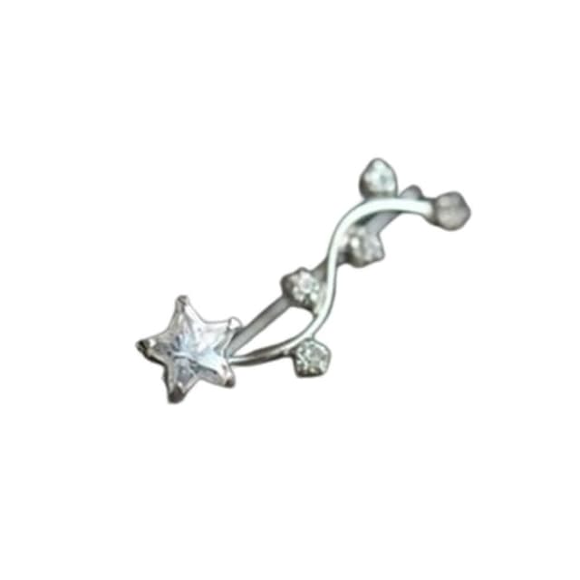 【米蘭精品】現貨+預購 耳環流行銀飾品鑲鑽耳飾時尚精美星星情人節生日禮物聖誕節交換禮物首選73ag215