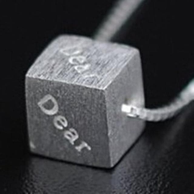 【米蘭精品】現貨+預購 項鍊銀飾品方塊造型獨特唯美百搭母親節生日情人節聖誕節交換禮物73y45
