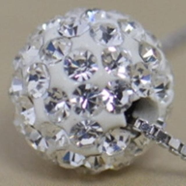 【米蘭精品】現貨+預購 鑲鑽項鍊銀飾品球型簡約百搭母親節生日情人節聖誕節交換禮物73y106