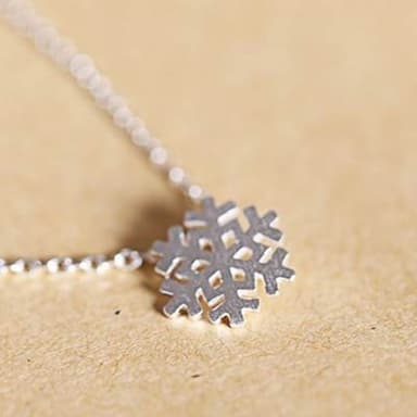 【米蘭精品】現貨+預購 項鍊流行銀飾品大方甜美雪花風格母親節生日情人節聖誕節交換禮物73as30
