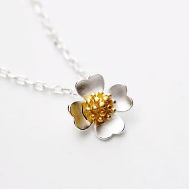 【米蘭精品】現貨+預購 項鍊流行銀飾品優美高貴四瓣花流行母親節生日情人節聖誕節交換禮物73as63