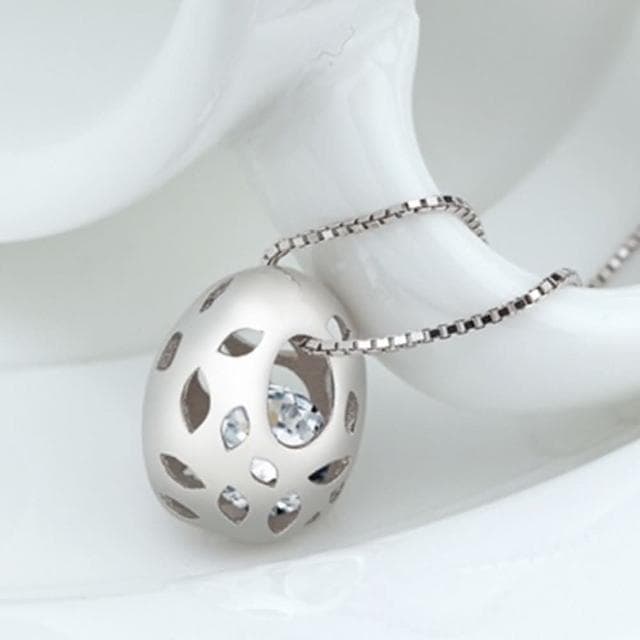 【米蘭精品】現貨+預購 項鍊鑲鑽流行銀飾品可愛精緻百搭母親節情人節生日聖誕節交換禮物73am70