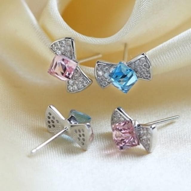 【米蘭精品】現貨+預購 耳環水晶流行銀飾品時尚典雅母親節情人節生日聖誕節交換禮物73al15