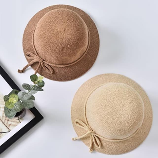 【米蘭精品】現貨+預購 草帽防曬遮陽漁夫帽純色百搭夏季時尚女帽子母親節禮物6色73rp72