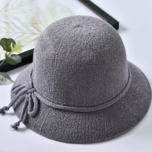 【米蘭精品】現貨+預購 草帽防曬遮陽漁夫帽純色百搭夏季時尚女帽子母親節禮物6色73rp72