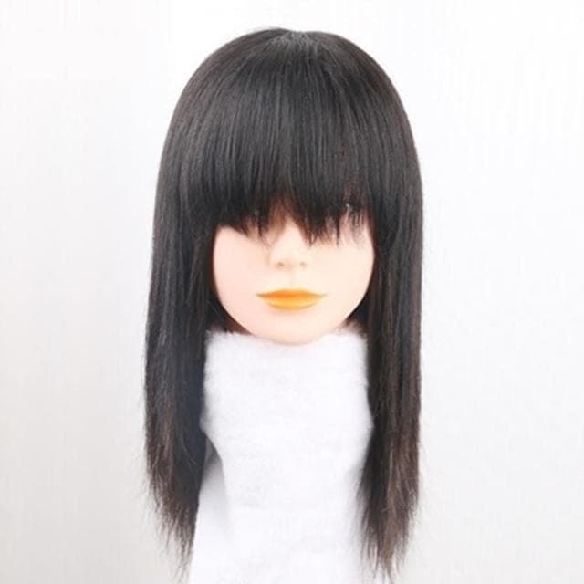 【米蘭精品】現貨秒發 假髮片真髮絲頭頂補髮片隱形自然女假髮母親節禮物2色73us1