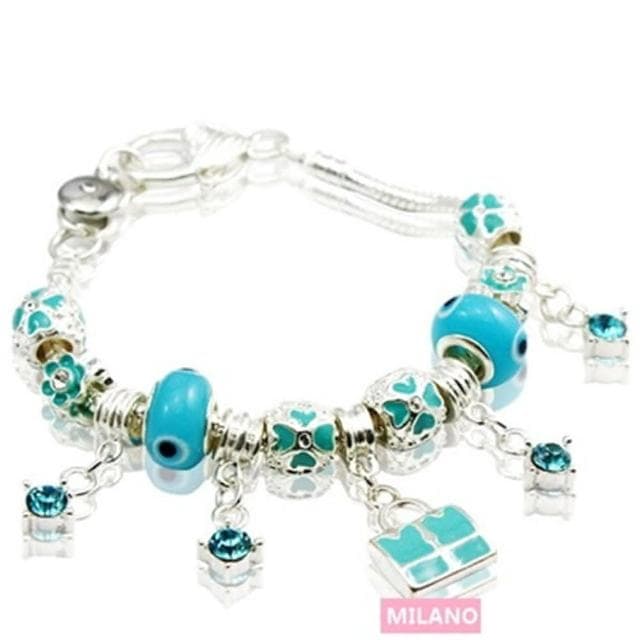 【米蘭精品】現貨+預購 串珠手鍊琉璃珠時尚精選多吊墜生日情人節禮物女飾品72l65