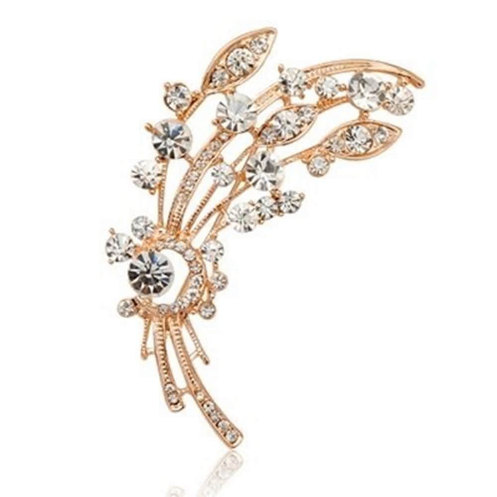 【米蘭精品】現貨+預購 胸針鍍18K金鑲鑽胸章極光炫彩水晶花朵生日情人節聖誕節交換禮物女飾品73gv43