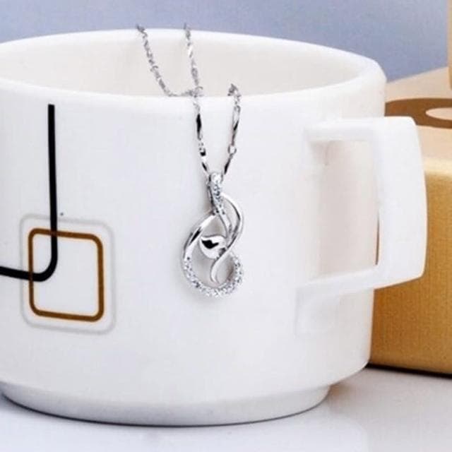 【米蘭精品】現貨+預購 925純銀項鍊鑲鑽吊墜唯美浪漫精緻亮眼情人節生日聖誕節交換禮物女飾品73fy8