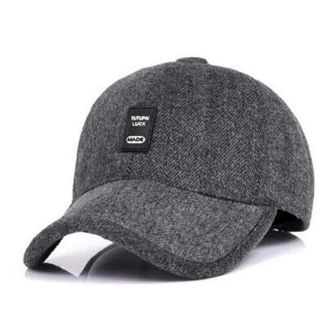 【米蘭精品】現貨+預購 棒球帽保暖毛呢帽秋冬中老年人戶外防寒男護耳帽情人節生日聖誕節交換禮物3色73pi3
