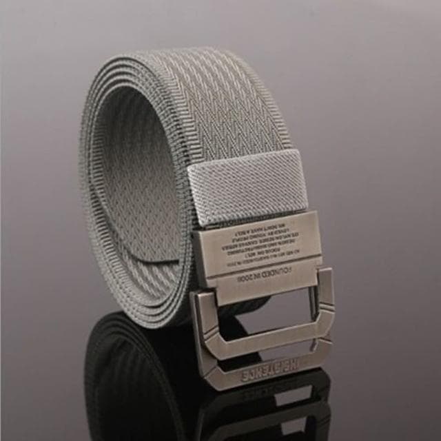【米蘭精品】現貨+預購 帆布皮帶純色雙扣環編織尼龍皮帶聖誕節交換禮物6色73pp277