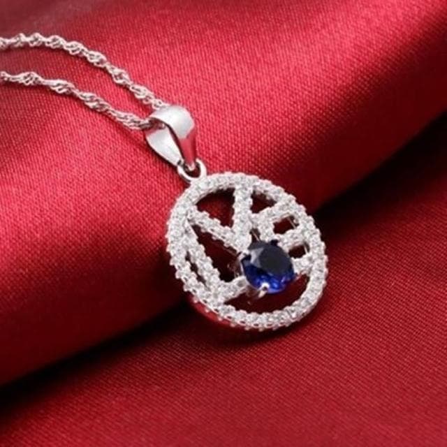 【米蘭精品】現貨+預購 925純銀項鍊鑲鑽吊墜極光炫彩耀眼迷人情人節生日聖誕節交換禮物女飾品73dk44