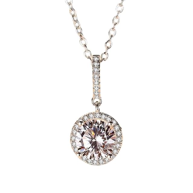 【米蘭精品】現貨+預購 莫桑鑽項鍊925純銀吊墜2克拉8心8箭滿鑽聖誕節情人節生日禮物女飾品73yk13