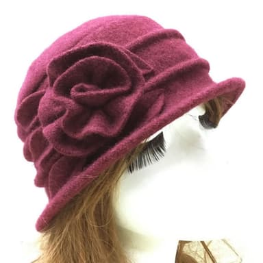 【米蘭精品】現貨+預購 羊毛帽禮帽盆帽-保暖五葉捲花針織毛呢女帽子情人節生日聖誕節交換禮物8色74bm1