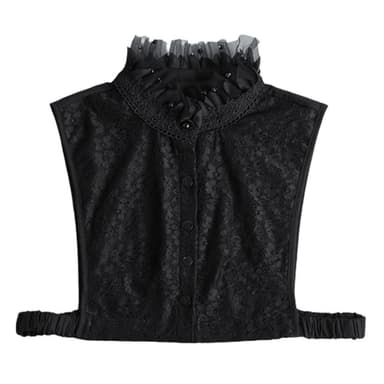 【米蘭精品】現貨+預購 假領子襯衫領片網紗立領釘珠蕾絲女裝配件情人節生日聖誕節交換禮物2色74ac38